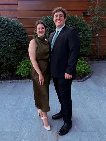 Veronica and Lucas dressed up