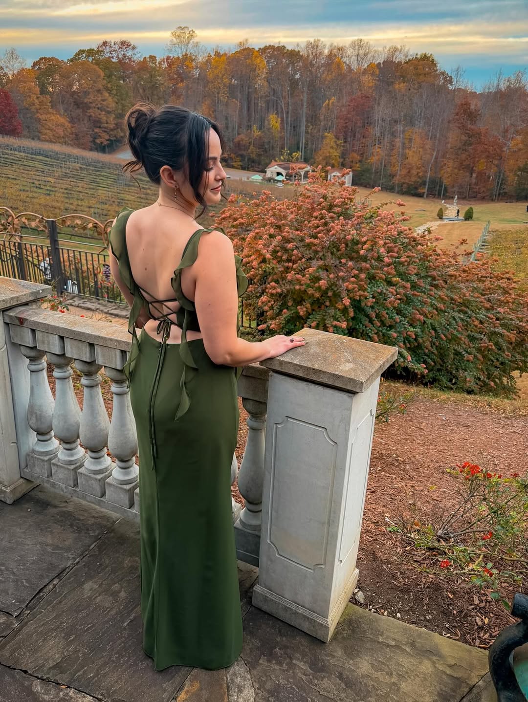 Veronica at the vineyard